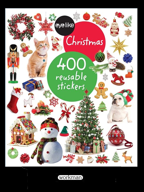 Eyelike Stickers: Christmas 10-copy Counter Display by Workman Publishing