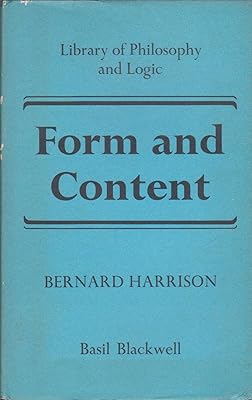 Form and content (Library of philosophy and logic)