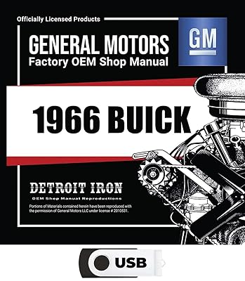 1966 Buick Shop Manuals, Sales Data & Parts Book on USB