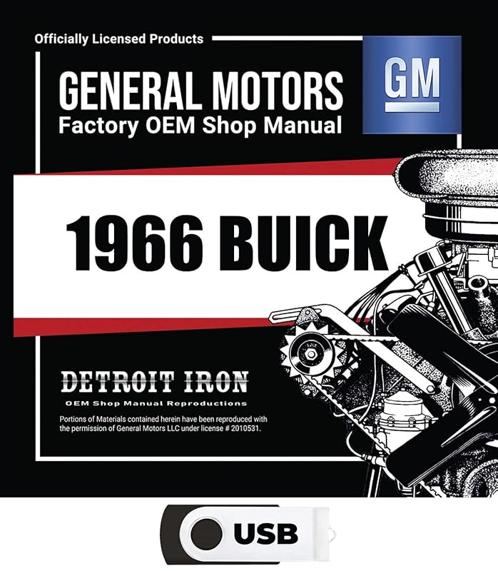 1966 Buick Shop Manuals, Sales Data & Parts Book on USB by Buick Motors Division