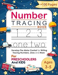 Number Tracing Book for Preschoolers and Kids Ages 3-5: Kindergarten Numbers Tracing Practice Workbook - Trace Numbers Practice for Preschool - Math ... Maths for Kids ) (Tracing Books for Kids) by Creative School Publishing