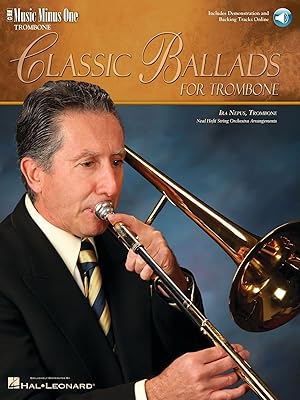 Classic Ballads For Trombone Bk/Online Audio (Music Minus One)