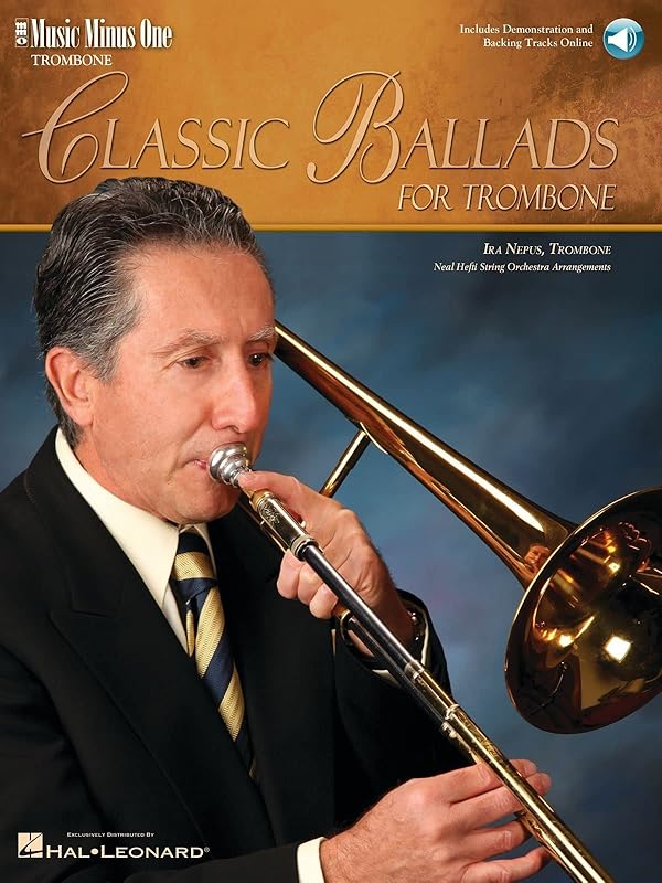 Classic Ballads For Trombone Bk/Online Audio (Music Minus One) by Various