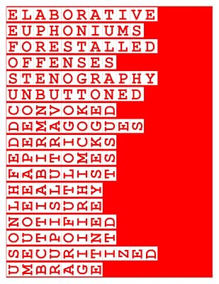 256 Cutout Crossword Puzzles Created by Francis Gurtowski