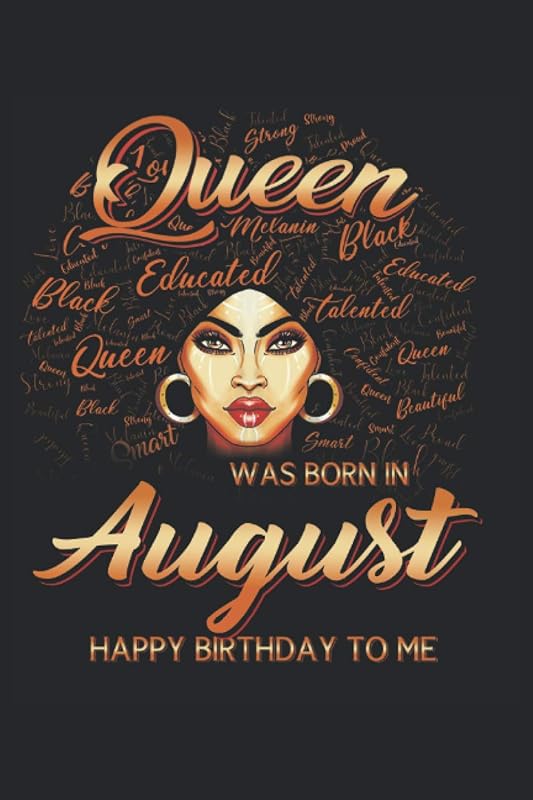 A Queen Was Born In August: These African American themed clothing for women featuring a simple graphic design of a beautiful afro lady with text Supporting BLM. by Lush Publishings