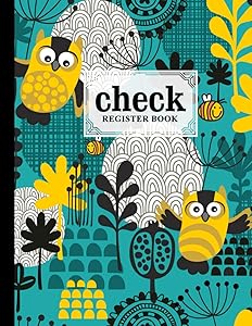 Check Register Book: Premium Owls Cover Check Register Book, Payment Record Accounting Ledger Book, 120 Pages, Size 8.5" x 11" by Arnd Haag