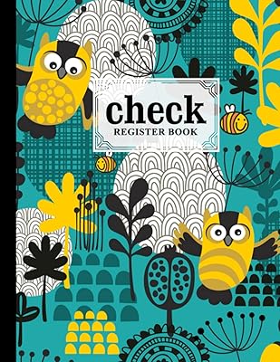 Check Register Book: Premium Owls Cover Check Register Book, Payment Record Accounting Ledger Book, 120 Pages, Size 8.5" x 11" by Arnd Haag