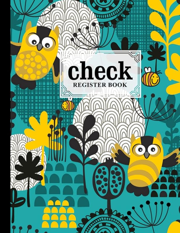 Check Register Book: Premium Owls Cover Check Register Book, Payment Record Accounting Ledger Book, 120 Pages, Size 8.5" x 11" by Arnd Haag by Arnd Haag