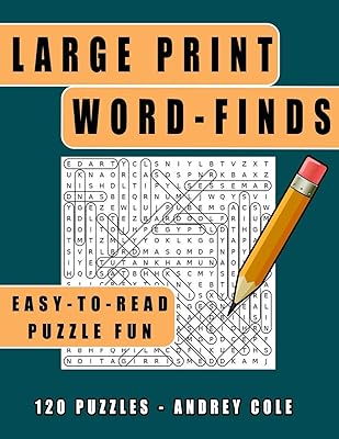 Large Print Word-Finds Easy-To-Read Puzzle Fun: 120 Puzzles Word Search Book For Adults