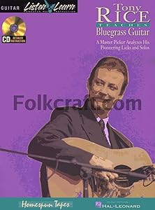 Tony Rice Teaches Bluegrass Guitar Book/Online Audio by Tony Rice