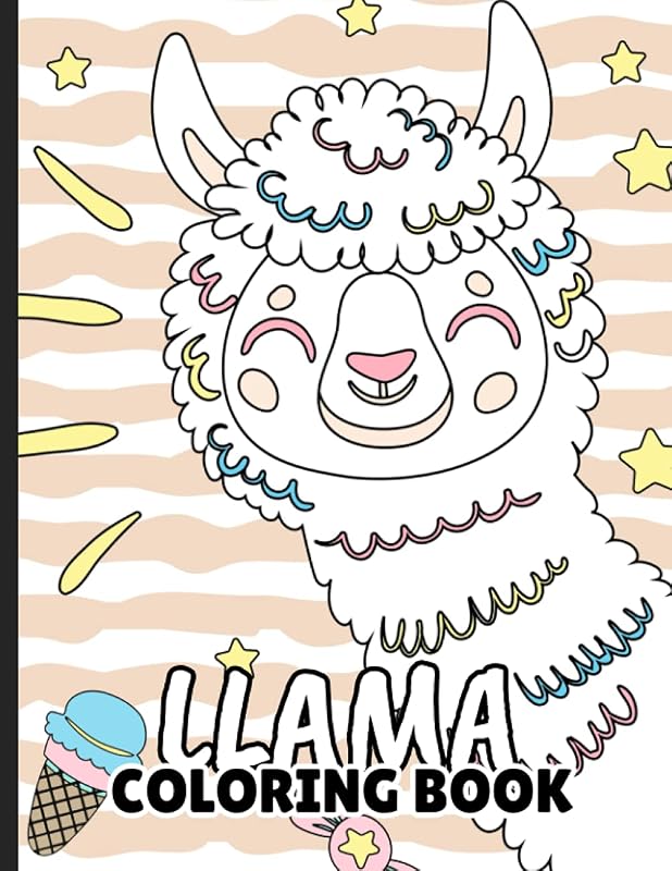 Llama Coloring Book: Animal Coloring Book With 48 Unique Illustrations. Great Coloring Books For Kids by Today We Color