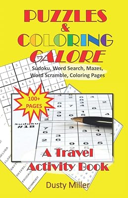 Puzzles & Coloring Galore: Sudoku, Word Search, Mazes, Word Scramble, Coloring Pages