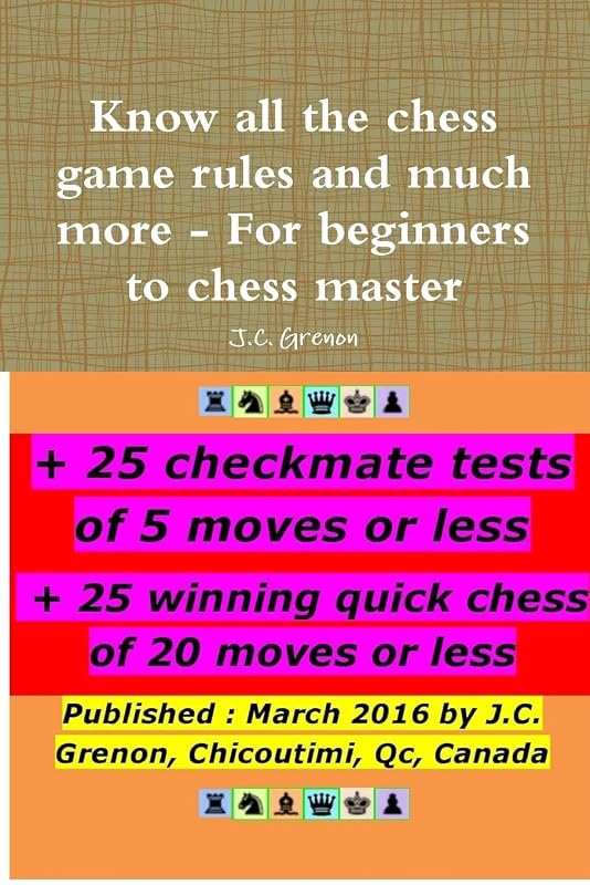 Know all the chess rules and much more by J.C. Grenon