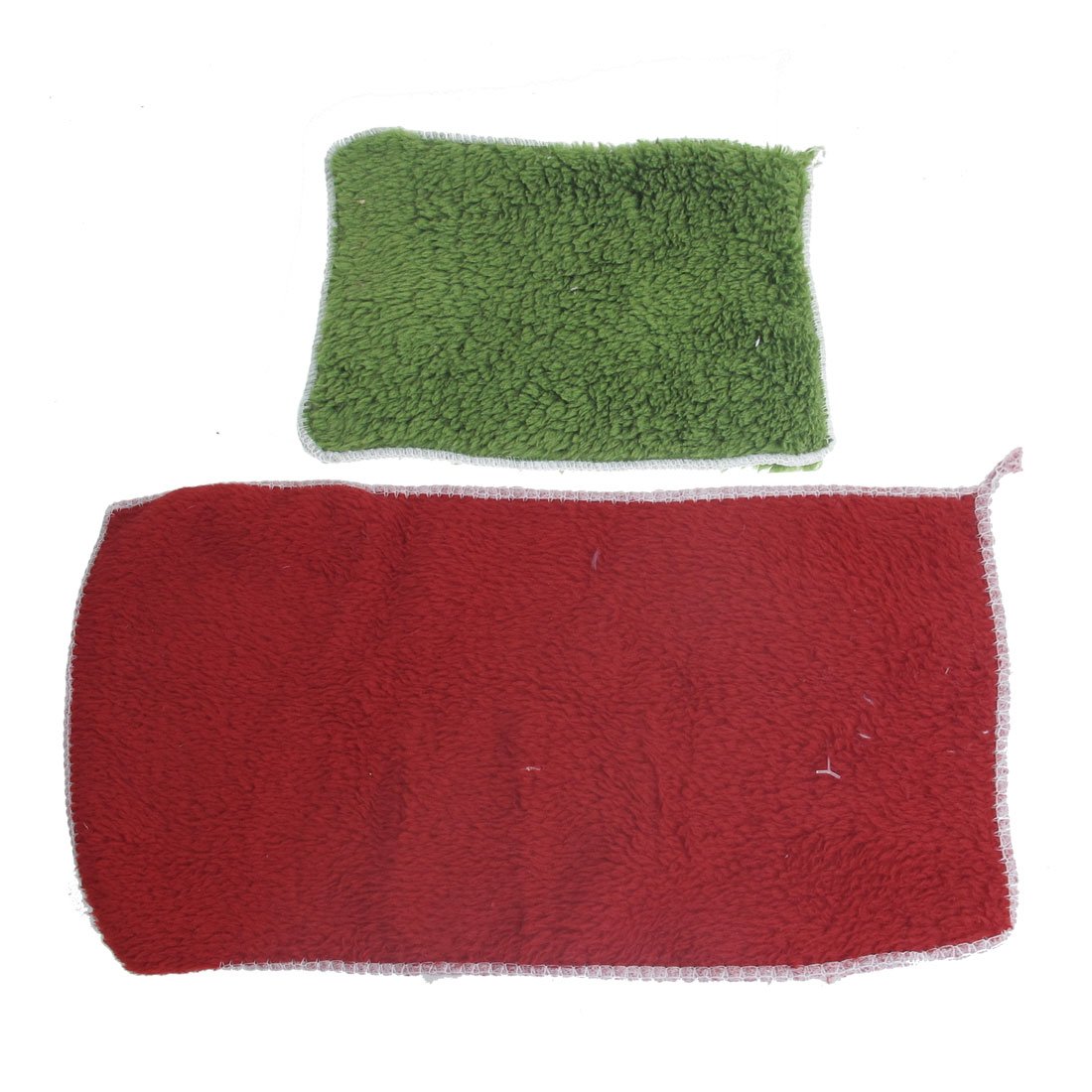 

2 Pcs Vehicle Windscreen Clean Washing Towel Burgundy Olive Green