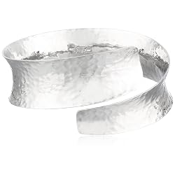 Sterling Silver Hammered Bypass Cuff Bracelet 7._SS250_.jpg