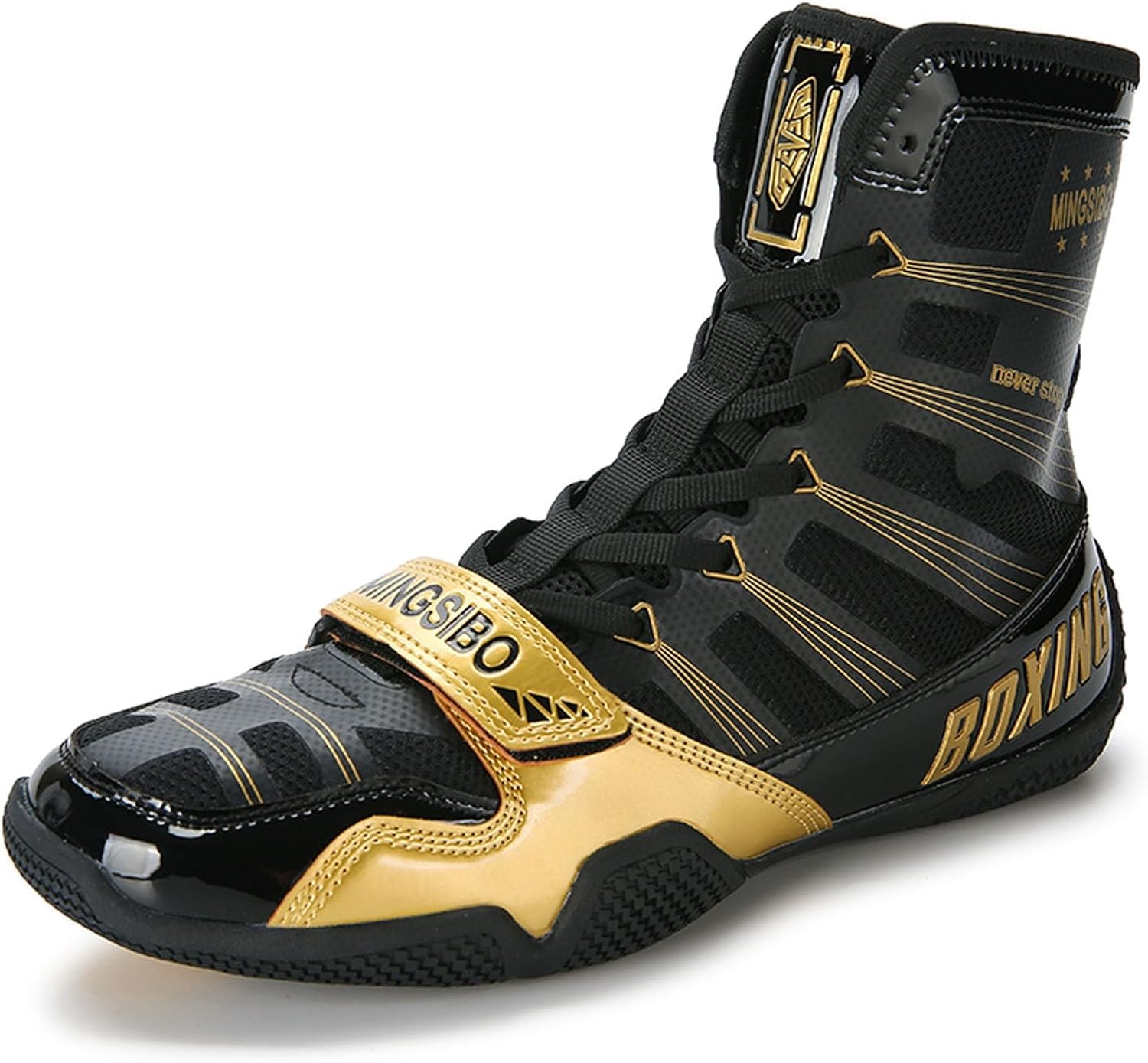 Wrestling Boxing Boots For Men Youth Women Lightweight Breathable Non-Slip Fighting Sports Gym Training Footwear_vogvips.com