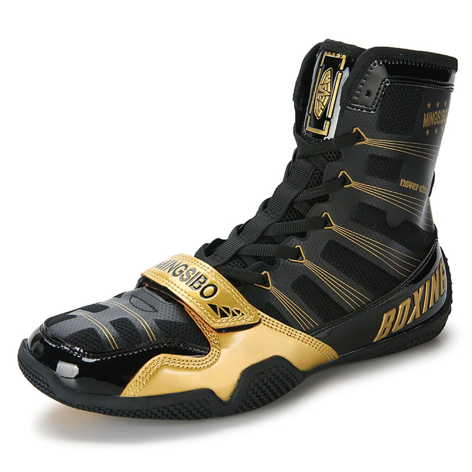 Wrestling Boxing Boots For Men Youth Women Lightweight Breathable Non-Slip Fighting Sports Gym Training Footwear_vogvips.com
