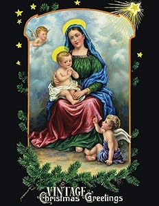 vintage Christmas greetings: A Vintage Grayscale coloring book Featuring 40+ Retro & old time Christmas Greetings Designs to Draw (Coloring Book for Relaxation) by Jane Christmas Press