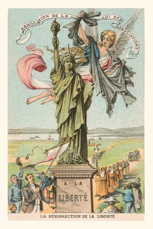 Vintage Journal French View of the Statue of Liberty (Pocket Sized - Found Image Press Journals) by Found Image Press