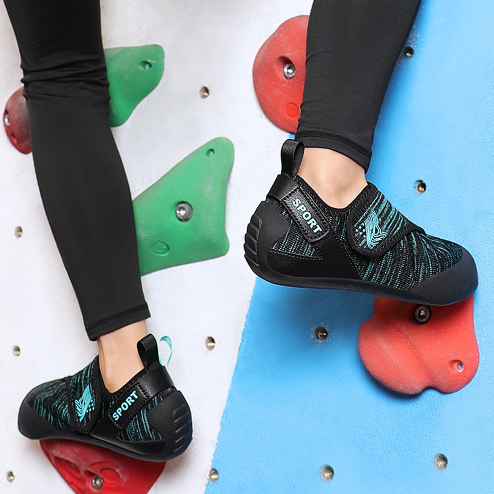 Ladies Rock Climbing Shoes, Non-Slip Indoor Climbing Shoes Mesh Breathable Climbing Sneakers For Womens Bouldering_vogvips.com