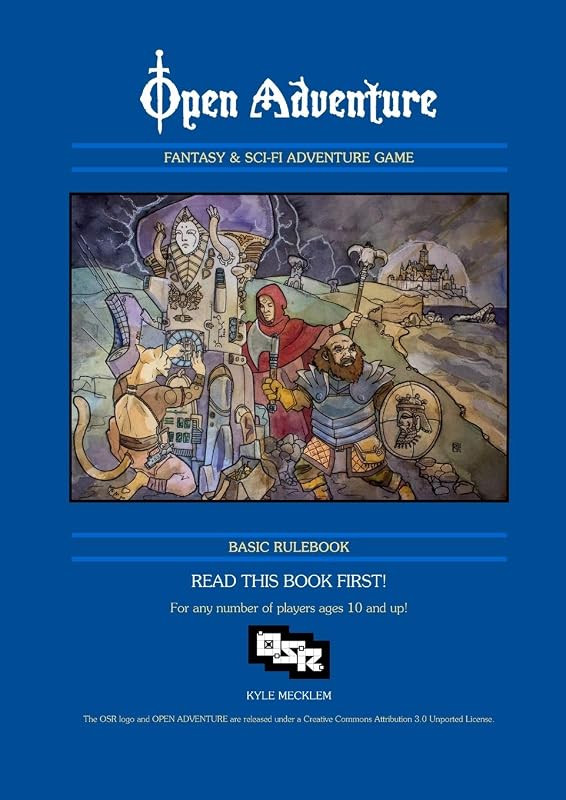 Open Adventure Basic Rulebook (Paperback) by Kyle Mecklem