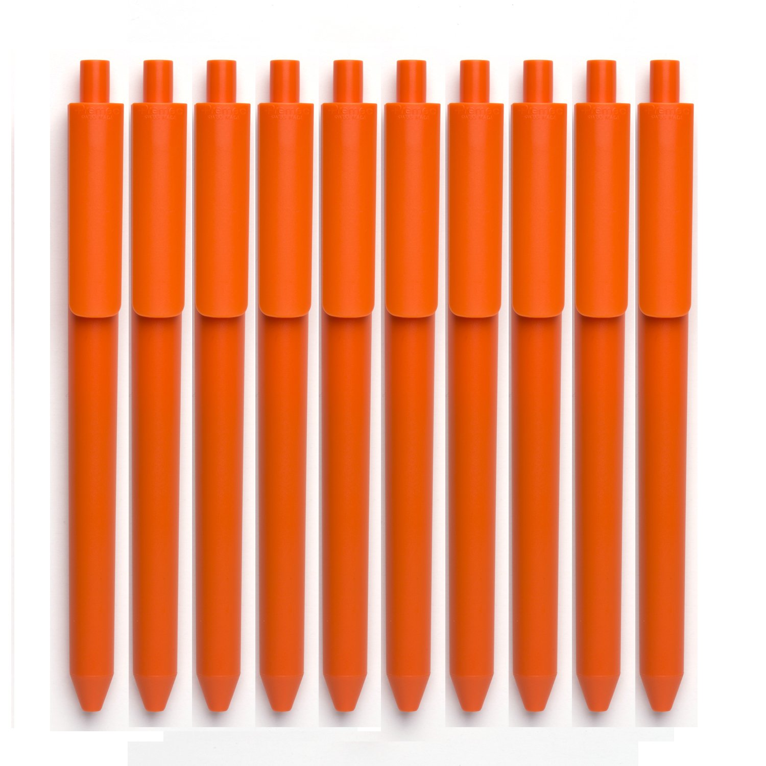 premec 派锐美科 chalk巧可系列全橙色0.5黑色笔芯圆珠笔(10支装)