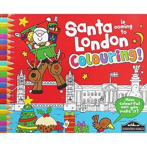 Santa is Coming to London Colouring