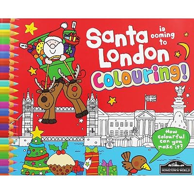 Santa is Coming to London Colouring