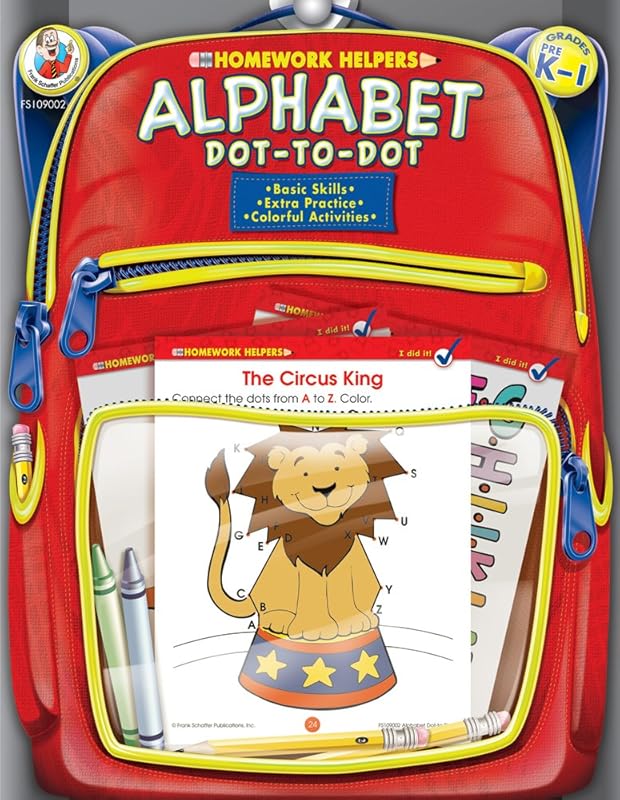 Alphabet Dot-to-Dot, Grades PK - 1 (Homework Helper) by Frank Schaffer Publications