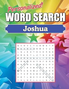 Joshua Word Search: Large Print Word Find Puzzles
