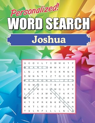 Joshua Word Search: Large Print Word Find Puzzles