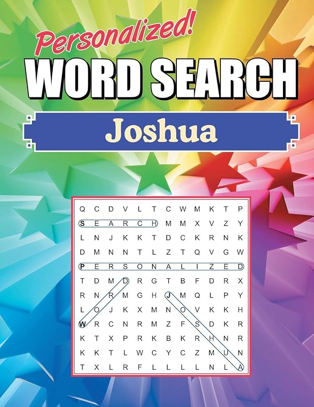 Joshua Word Search: Large Print Word Find Puzzles by GHP Personalized