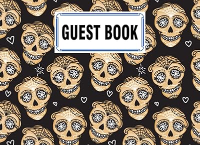 Guest Book: Skull Cover Guest Book, Guest book for Your Birthday Party, Anniversary, Bridal Shower, Visitors - 150 Pages, Size 8.25" x 6" by Anton Schrader