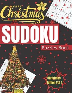 Sudoku Puzzles Book Christmas Edition Volume 1: 80 Christmas Large Print Easy Sudoku Puzzles Book for adults - Good Idea as Gift