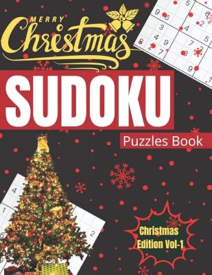 Sudoku Puzzles Book Christmas Edition Volume 1: 80 Christmas Large Print Easy Sudoku Puzzles Book for adults - Good Idea as Gift