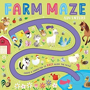 Farm Maze Adventure: Maze Book for Kids