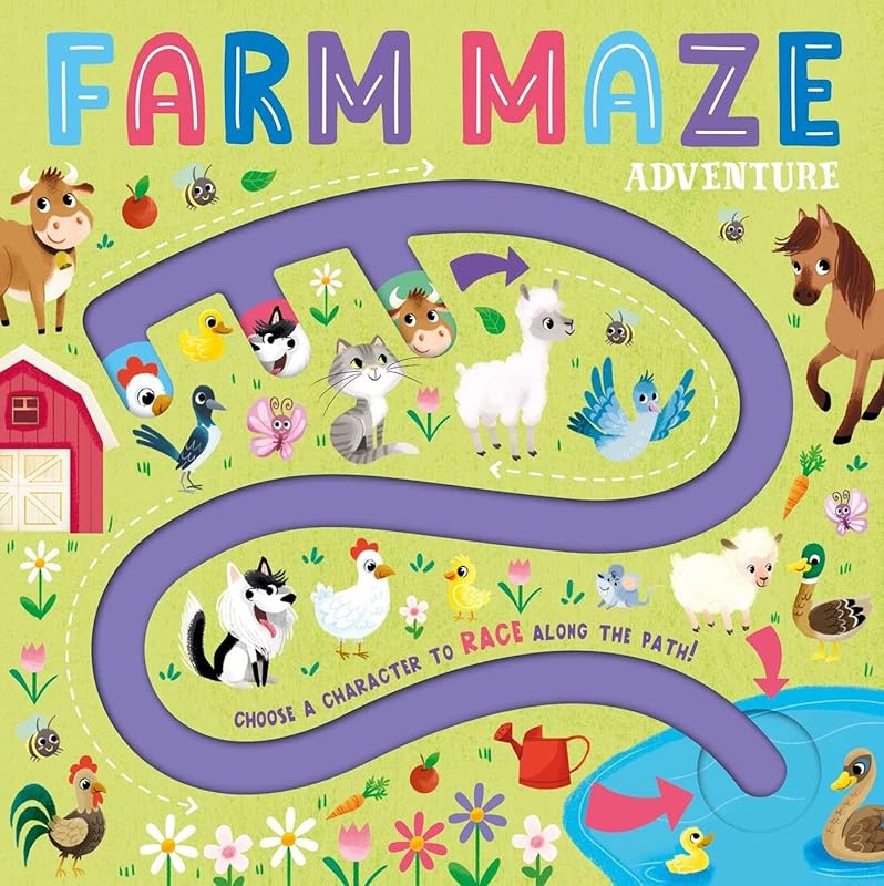 Farm Maze Adventure: Maze Book for Kids by IglooBooks