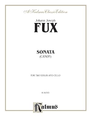 Sonata (Canon) for Two Violas and Basso Continuo: 2 Violas & Basso Continuo (Kalmus Edition)