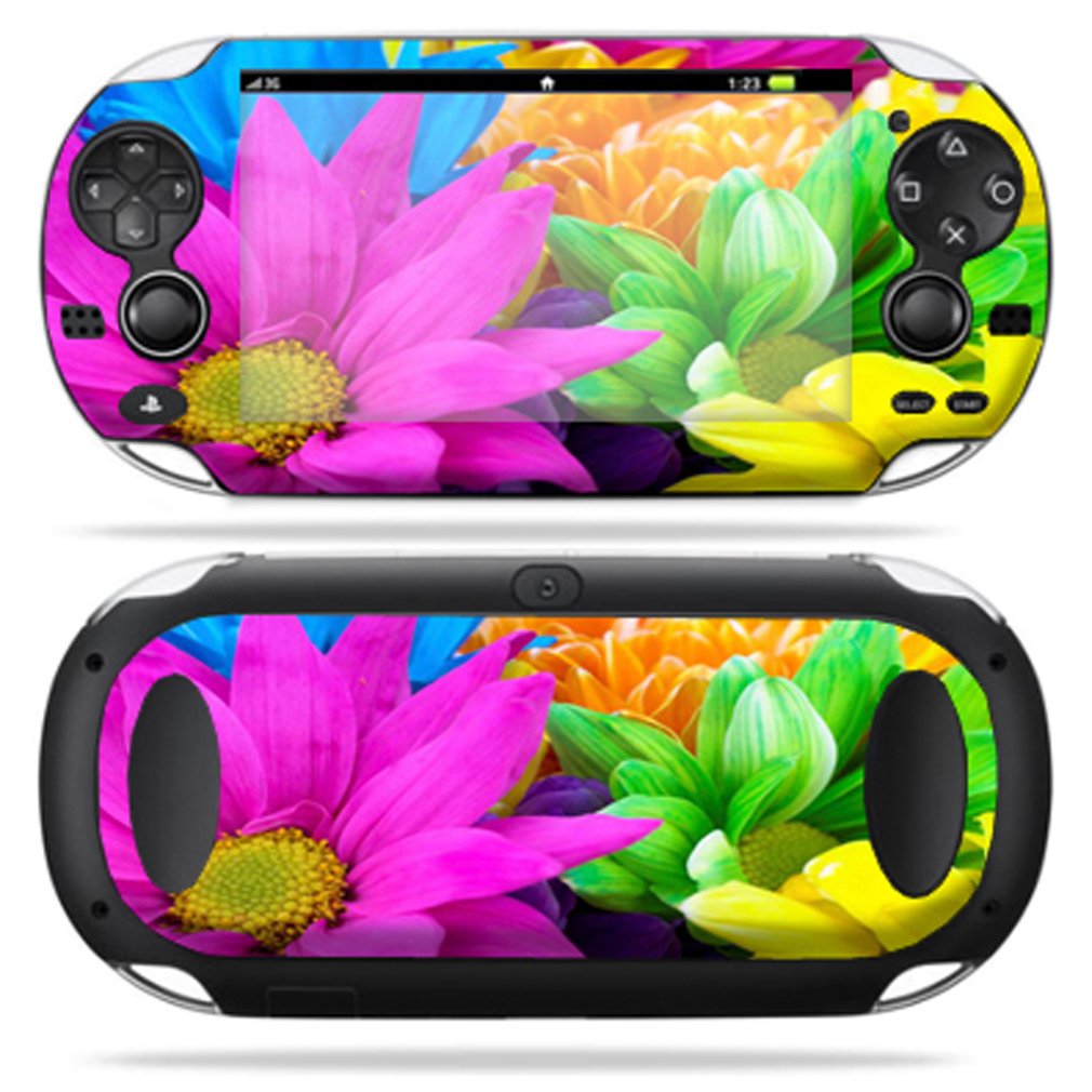 

Protective Vinyl Skin Decal Cover for PS Vita PSVITA Playstation Vita Portable Sticker Skins Colorful Flowers