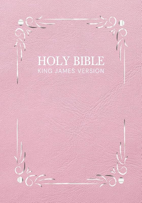 KJV Bible Giant Print Full Size Pink by Anonymous