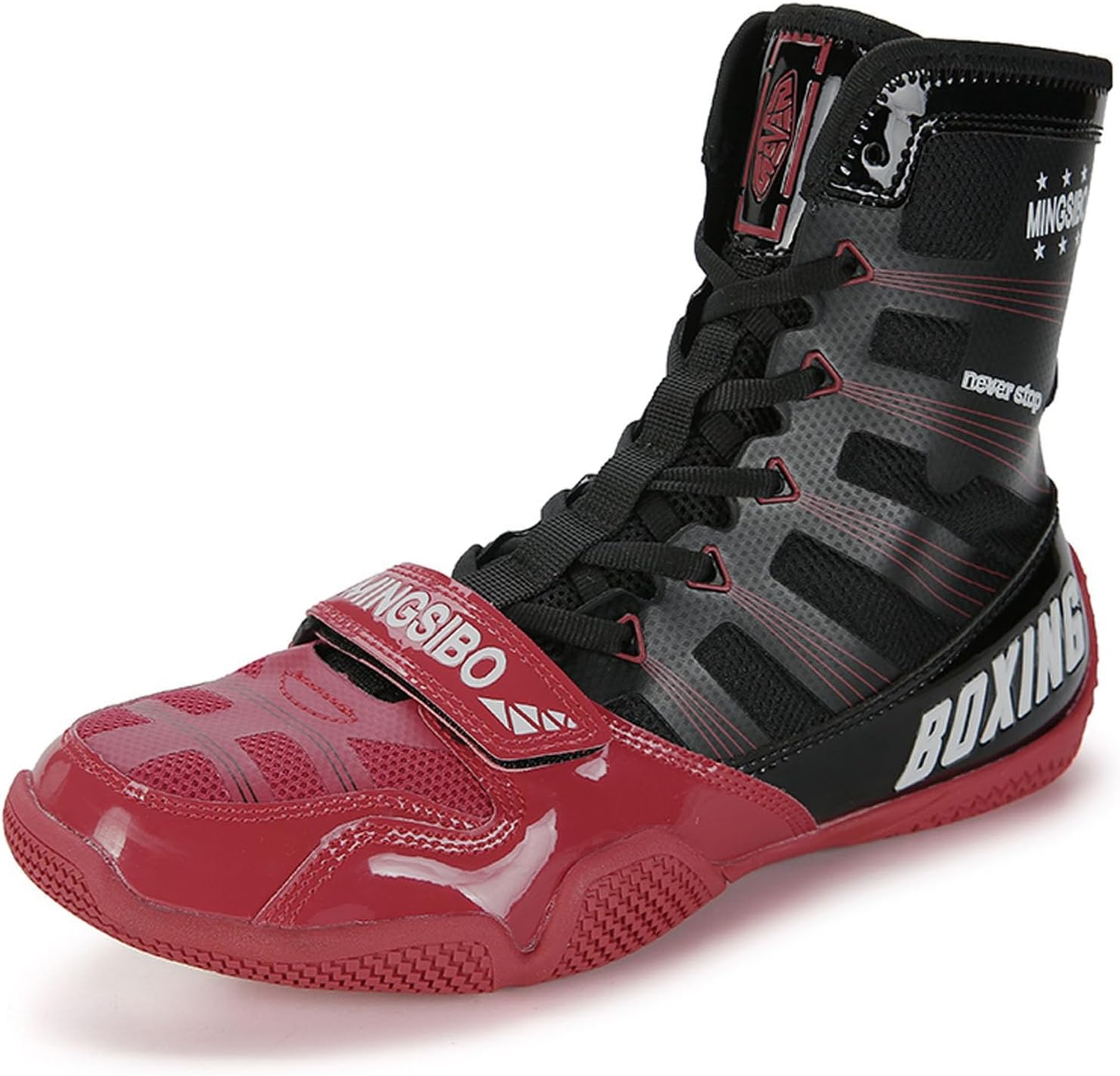 Wrestling Boxing Boots For Men Youth Women Lightweight Breathable Non-Slip Fighting Sports Gym Training Footwear_vogvips.com