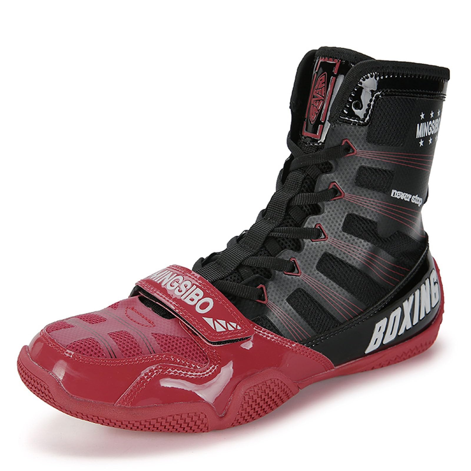 Wrestling Boxing Boots For Men Youth Women Lightweight Breathable Non-Slip Fighting Sports Gym Training Footwear_vogvips.com