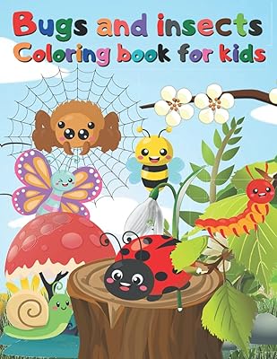 bugs and insects coloring book for kids: 40 Illustrations And Designs Of Bugs And Insects To Color for boys and girls