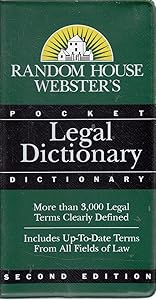 Webster's Legal Dictionary by James E. Clapp