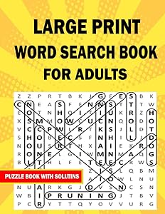 Large print word search book for adults, puzzle book with solution: 2021 funny word search game for adults, spring word search over +900 words to solve. Large print word search book medium level by Search with me