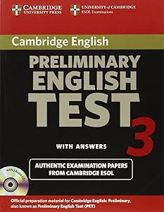 Cambridge Preliminary English Test 3 Self-study Pack: Examination Papers from the University of Cambridge ESOL Examinations (PET Practice Tests)