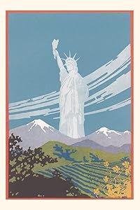 Vintage Journal Statue of Liberty in Mountains (Pocket Sized - Found Image Press Journals)