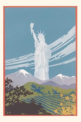 Vintage Journal Statue of Liberty in Mountains (Pocket Sized - Found Image Press Journals)