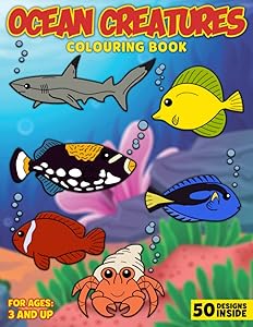 OCEAN CREATURES COLOURING BOOK by Blue Tang Press