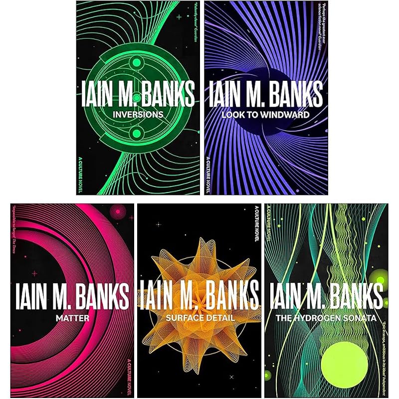 Culture Series 2 : 5 Books Collection Set By Iain M Banks (Inversions, Look To Windward, Matter, Surface Detail, The Hydrogen Sonata) by Iain M. Banks